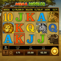 Neon54 - Mega Moolah Slot Game - Progressive Jackpot